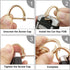 Microfiber Leather Wristlet Keychain,Wrist Keychain Car Key Chain with 5 Key Ring and Anti-Lost D Ring...