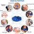 DoeDoe Ice Bag Packs for Injuries Reusable, Refillable 3 Ice Packs (6"/9"/11") with Elastic 1 Breathable Wrap, Hot & Cold Therapy and Pain Relief ...
