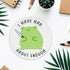 Funny Frog Round Mouse Pad Cute Small Mousepad for Laptop Wireless Mouse Office Computer Mouse Pads for Desk Non-Slip Rubber Base Mouse Pad, 7.9×7...