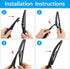 X AUTOHAUX Rear Windshield Wiper Blade Arm Set for Lexus CT200h 2011-2017 for Scion XD 2008-2013...
