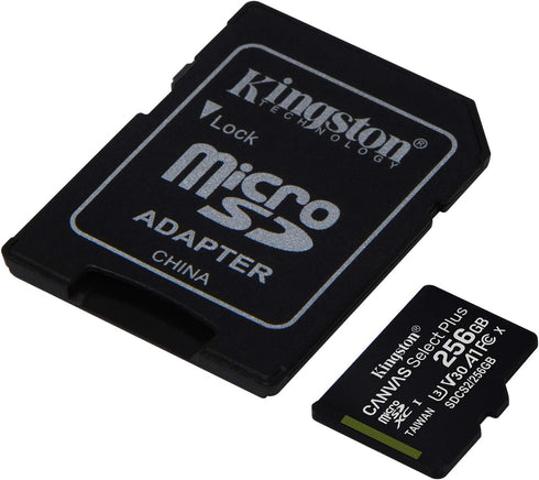 Kingston 256GB Canvas Select Plus SDXC Card | Up to 100MB/s | Class 10 UHS-I U1 V30 | SDS2/256GB...