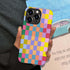 SEized Case Compatible with for iPhone 13 Pro,Happy Colorful Checkerboard Phone Case for Girl Women Boy Men,Durable Protection Case for iPhone 13 ...