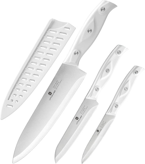 3PCS Chef Knife, Ultra Sharp Kitchen Knife, High Carbon Stainless Steel Chef knife set...