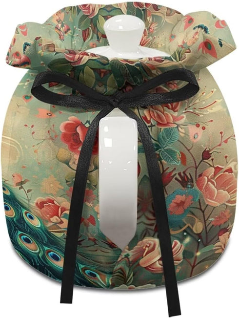 Peacock Tea Cozy for Teapot Insulated Large Teapot Cover to Keep Warm Tea Kettle Cover Machine Washable for Home Kitchen Tea Party Table Decor...