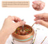 PP OPOUNT 2 Pieces Large Eye Curved Beading Needles with Handle, 5.3 Inch Curved Needles for Bead Spinner, Bead Spinner Needles for DIY Beading Je...