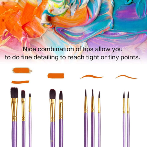BOBISUKA Face Body Paint Palette Set, 24 Colors SFX Painting Makeup Kit + 10pcs Purple Artist Brushes, Large Black & White Pan, Neon Camo Oil Pain...
