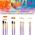 BOBISUKA Face Body Paint Palette Set, 24 Colors SFX Painting Makeup Kit + 10pcs Purple Artist Brushes, Large Black & White Pan, Neon Camo Oil Pain...