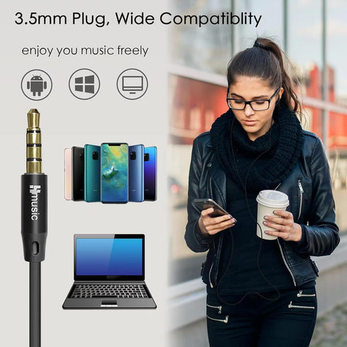 Sleep Earphones, Noise Isolation 3.5mm Sleep Headphones Wired, Lightweight Soft Silicone Earbuds with Mic for Insomnia, Side Sleeper, Snoring, Air...