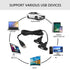 SinLoon USB 2.0 Charging Cable USB 2.0 Y Splitter USB 2.0 Male to Dual USB Female Panel Mount Charging Cable for Wine Cabinet, Hotel,Furniture, In...
