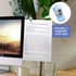 2 pcs Dry Erase Monitor Memo Board, Magnetic Whiteboard Multifunction Whiteboard Monitor Side Panel with 4 Clips...