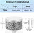 280 Pcs Large Paper Clips, 2 Inch Jumbo Paper Clips, Silver Paperclips, Stainless Steel Paper Clips Large, Paperclips Office for Teacher Supplies ...