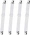 Bed Sheet Fasteners, Sopito 4pcs Adjustable Elastic Sheet Straps Heavy Duty Bed Sheet Grippers Suspenders for Mattresses Fitted Sheets Flat Sheets...