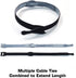 Reusable Cable Ties 1/2" x 8" for Cable Management and Organizing Cords - 60 Pack (Black)...