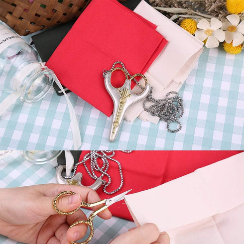 BUTUZE Embroidery Scissors, Exquisite Retro Scissors for Sewing, Stainless Steel Embroidery Sewing DIY Kit for Sewing, Cutting, Art Work, Embroide...