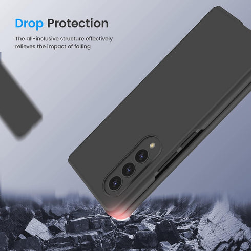 Ruky for Galaxy Z Fold 3 Full Body Case, Built-in Screen Protector, Hard PC Ultra-Thin Anti-Scratches Shockproof Protective Phone Case for Samsung...
