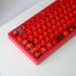 114 Keys Transparent Keycaps PC Cherry Profile Red Crystal Keycap Set Fit for Cherry Mx Switches Mechanical Keyboard...
