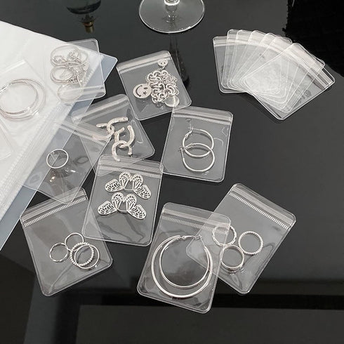 288 Grids Transparent Jewelry Storage Book with 100 Zipper Bags Portable Travel Jewelry Organizer Bags for Rings, Necklace, Bracelets...