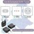 Bates- European Plug Adapter, 3 pcs, Black, Travel Adapter, US to Europe Plug Adapter, EU Adapter, Electrical Adapters, Converter Plug, European O...