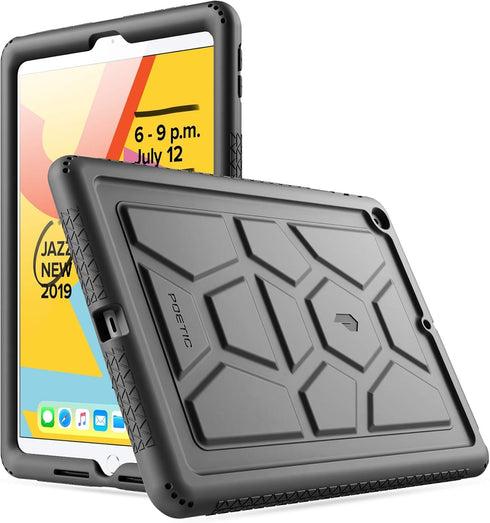 Poetic TurtleSkin Case Designed for iPad 10.2 9th Generation (2021) / 8th Generation (2020) / 7th Generation (2019), Heavy Duty Shockproof Kids Fr...