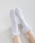 SRYL Women Lace Ankle Socks Ruffle Frilly Cotton Socks Trim Lace,Anklet socks Dress Socks Women or Girls,H04...