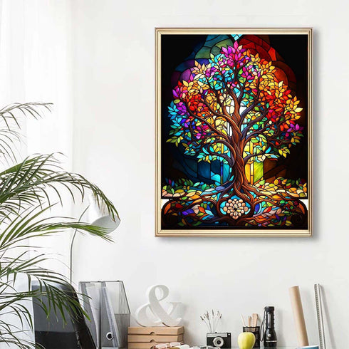 Tree of Life Diamond Painting Kits for Adults, DIY 5D Diamond Art Kits Full Drill Rhinestone Embroidery Crafts for Home Wall Decor Gifts 12x16in.....