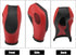 X AUTOHAUX 1set Car Faux Leather Gear Shift Knob Cover for Ford Focus Escape Fusion Fiesta Transit Van Black Red...