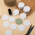 300pcs Hexagon Paper Piecing Template, 1 Inch Paper Piece Templates Hexagon Paper Piecing Shapes for Quilting Supplies for Splicing Patchwork...