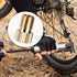 Brass Presta Valve Adaptor, 5 PCS Convert Presta to Schrader Bike Pump Adapter with Rubber Seal Rings, Inflate Tire Using Standard Pump or Air Com...