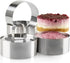 Uncle Jack Professional Stainless Steel Food Tower Presentation Cooking Rings with Food Press-Round Forms(Set of 2)...