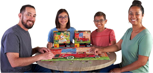 RoseArt - Kodak Premium Mosaics - American Pickup Truck - 750 Piece Jigsaw Puzzle for Adults...
