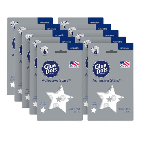 Glue Dots® Stars on Sheets - 10 Pack...