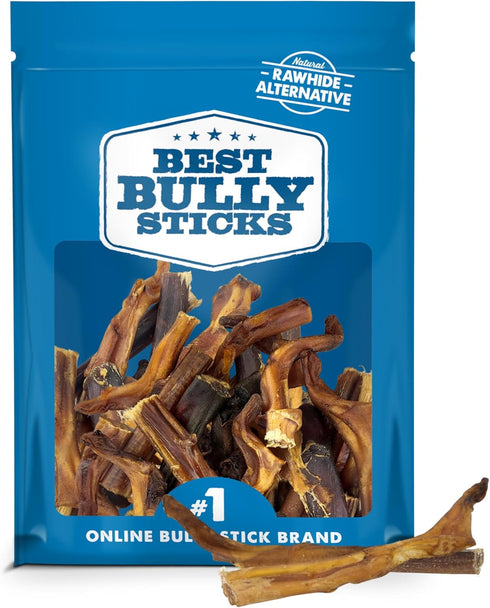 Best Bully Sticks 2-4 Inch Junior Bully Sticks for Dogs - 100% Natural, Grass-Fed Beef, Dog Bully Sticks for Small Dogs, Puppy, Mini Breeds - Grai...