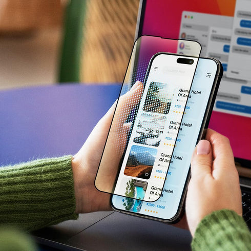 Anti Blue Light Tempered Glass Screen Protector for iPhone15 Pro 6.1", Blocks Harmful Blue Light, Reduce Digital Eye Strain Help Sleep Better...