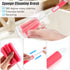 3 Pack Sponge Cleaning Brush Soft Foam Sponges Bottle Scrubber Dishwashing Brushes with Adjustable Long Plastic Handle for Home Kitchen Baby Bottl...