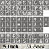 5 Inch Alphabet Letter Stencils - 70 Pack Letter Number Stencil Templates with Signs for Painting on Wood, Reusable Calligraphy Letters and Number...