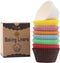 200pcs Standard Rainbow cupcake liners for baking,food-grade cupcake wrappers,greaseproof parchment muffin liners,Christmas cupcake liners for Chr...