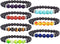 YISSION 7 Chakra Bracelets for Women Men, Essential Oil Beaded Bracelets, Lava Rock Natural Stone Yoga Bracelet Stretch Bracelet Set...