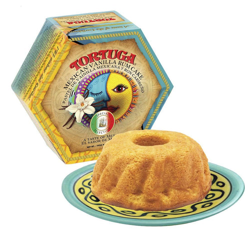 TORTUGA Caribbean Mexican Vanilla Rum Cake - 4 oz Caribbean Rum Cake - The Perfect Premium Gourmet Gift for Stocking Stuffers, Gift Baskets, and C...