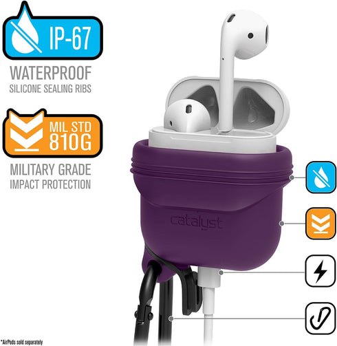Catalyst Waterproof Case for AirPods 2nd Generation and AirPods 1st Generation - Wireless and USB-C Charging High Drop Protection AirPods Gen 2 an...