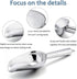 E-far Mini Ice Scoop Set of 2, 3 Ounce Stainless Steel Scoops for Ice Cube/Candy/Flour/Sugar, Metal Utility Scoops for Canisters, Baking, Kitchen ...