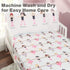 EVERYDAY KIDS Toddler Fitted Sheet and Pillowcase Set -Born to Dance Ballerina- Soft Microfiber, Breathable and Hypoallergenic Toddler Sheet Set...