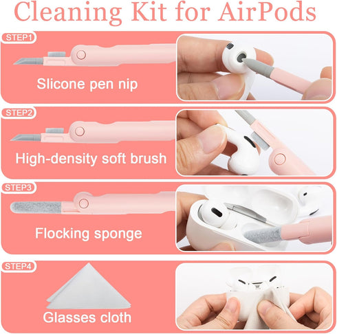 walrfid Laptop Keyboard Earbud Screen Cleaner Sprayer Kit for Airpods Pro MacBook iPad iPhone iPod, Electronics Airpod Cleaning Pen Brush Tool for...