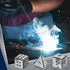 3 Pieces Dice Welding Kit Welding Coupons DIY Welding Equipment Mild Steel Triangle Plate for Beginners TIG MIG Gas Arc Stick Welding Training Pra...