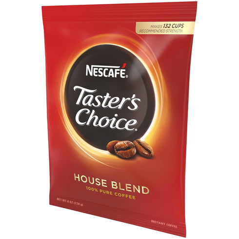 Nescafe Instant Coffee, Taster's Choice Light Roast House Blend, 8 oz Bulk Pouch...