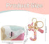 LYDZTION Personalized Initial Makeup Bag Letter Keychain, Custom Makeup Cosmetic Bag for Women Mom Best Friend Teen Girls Birthday Wedding Persona...