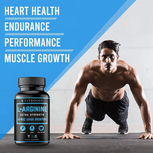 Extra Strength L Arginine Capsule 1500mg - Nitric Oxide Supplements for Stamina, Muscle, Vascularity & Energy - Powerful NO Booster with L-Arginin...