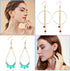 360Pcs Earrings Beading Hoop Set for Jewelry Making, with Earring Finding Teardrop Round Beading Hoop,Open Jump Rings,Earring Hooks and Backs, Ear...