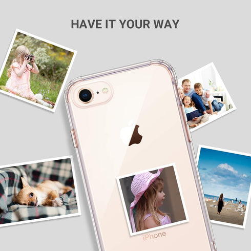 ULAK Compatible with iPhone 8 Case, iPhone SE 2022 Case, iPhone SE Case 2020, iPhone 7 Case, Hybrid TPU Shock-Absorption Anti-Scratch Bumper Hard ...