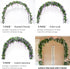 Mavee Artificial Wisteria Vine Garland Hanging Decor - 28.8ft Silk Flowers with Ivy Leaves (4x7.2ft) for Wedding, Home Floral Arrangements - White...