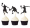 24PCS Basketball Player Cupcake Toppers NBA Star Cake Toppers Sport Theme Party Decor Supplies...